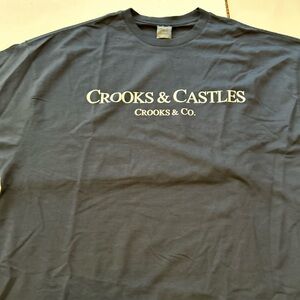 Crooks & Castles Dark Navy Short Sleeve Tee Men’s 2XL
